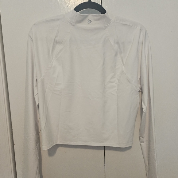 Athleta NWT Interval Mock Neck Top White - Picture 5 of 5